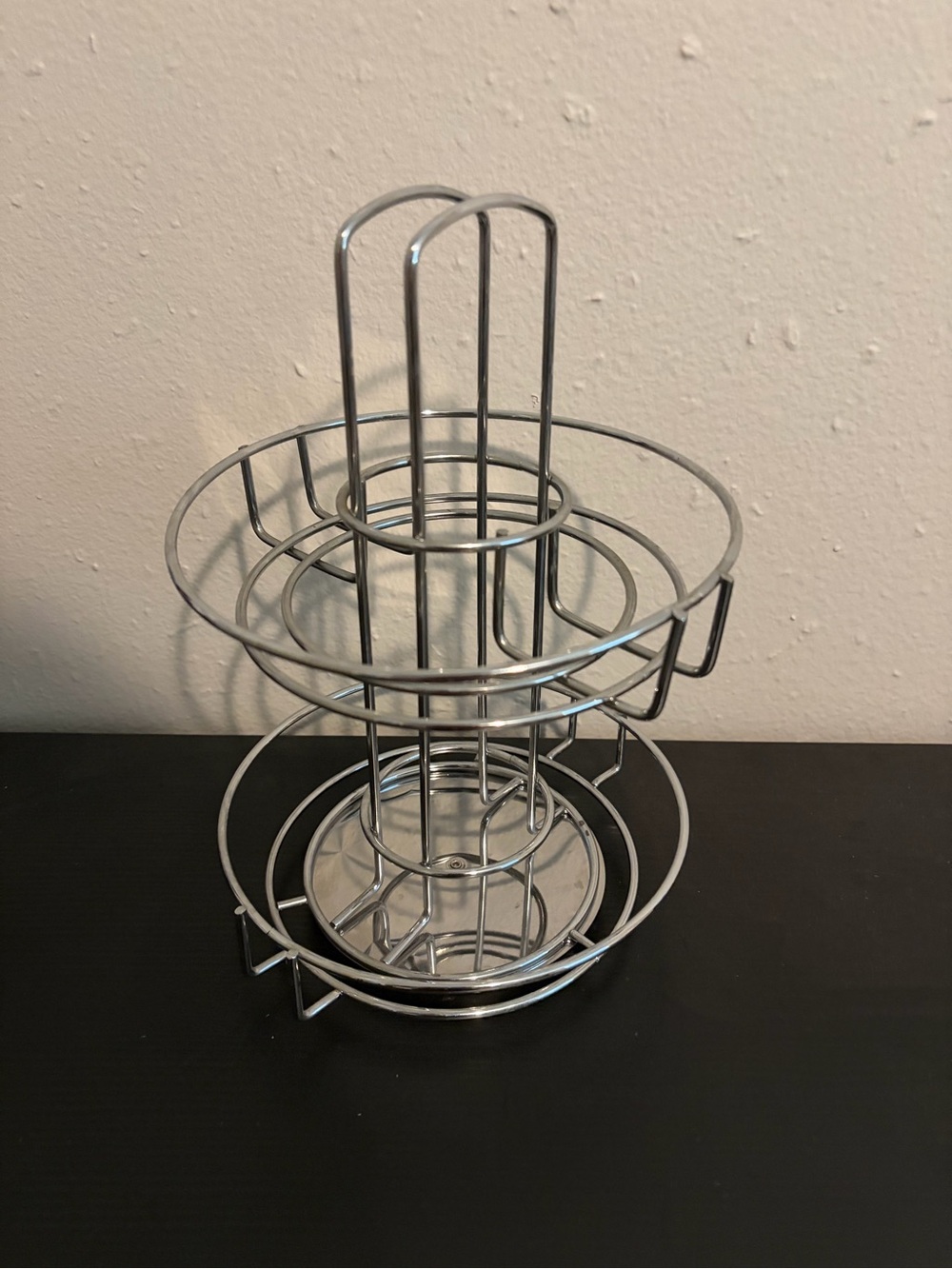 Chrome Two-Tier Wire Spice Organizer Rack